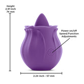 Inya The Kiss Purple Rechargeable Clitoral Tongue Vibrator Rose Stimulators